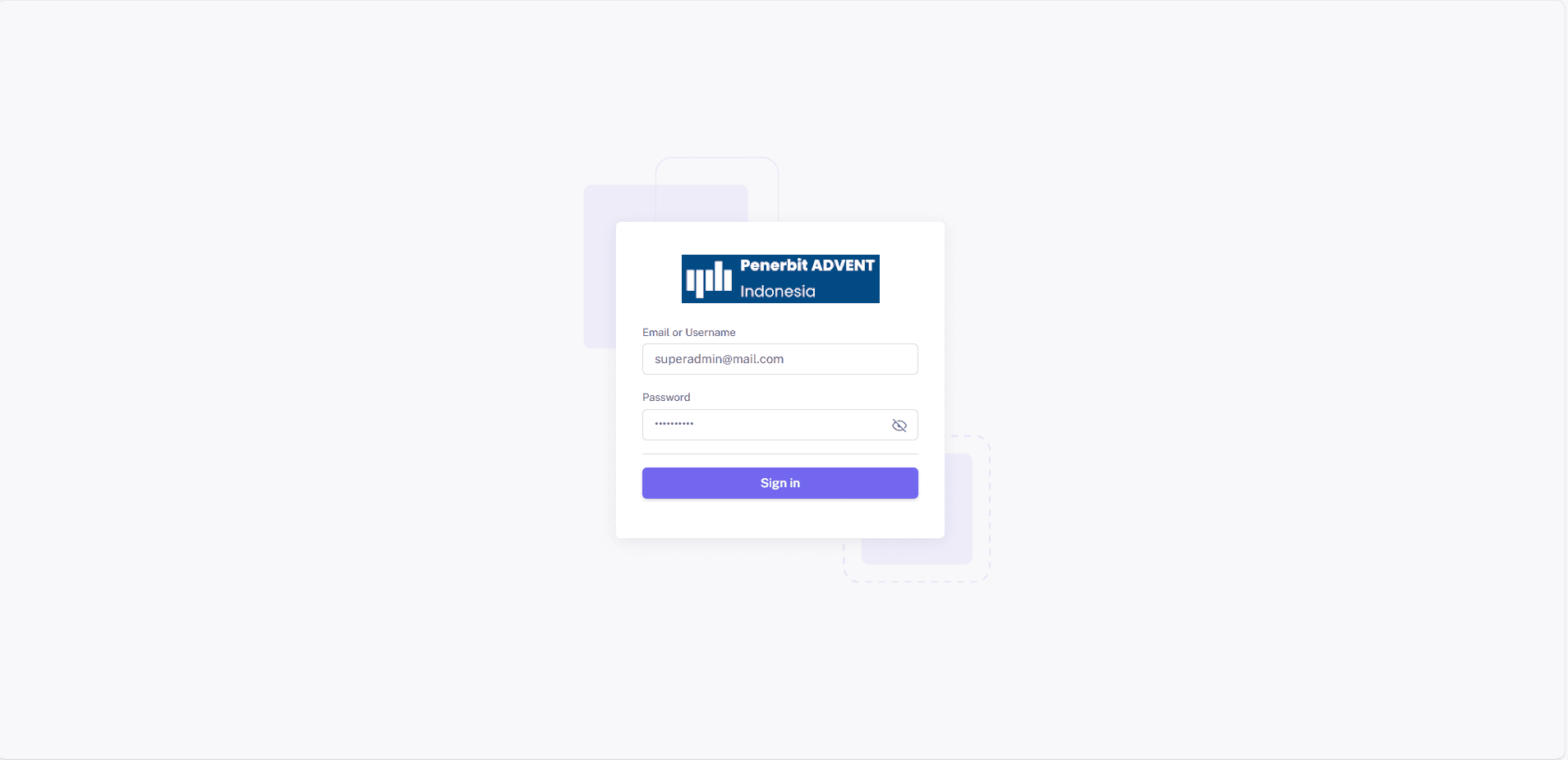 Advent Web Admin - Manajemen Toko Buku